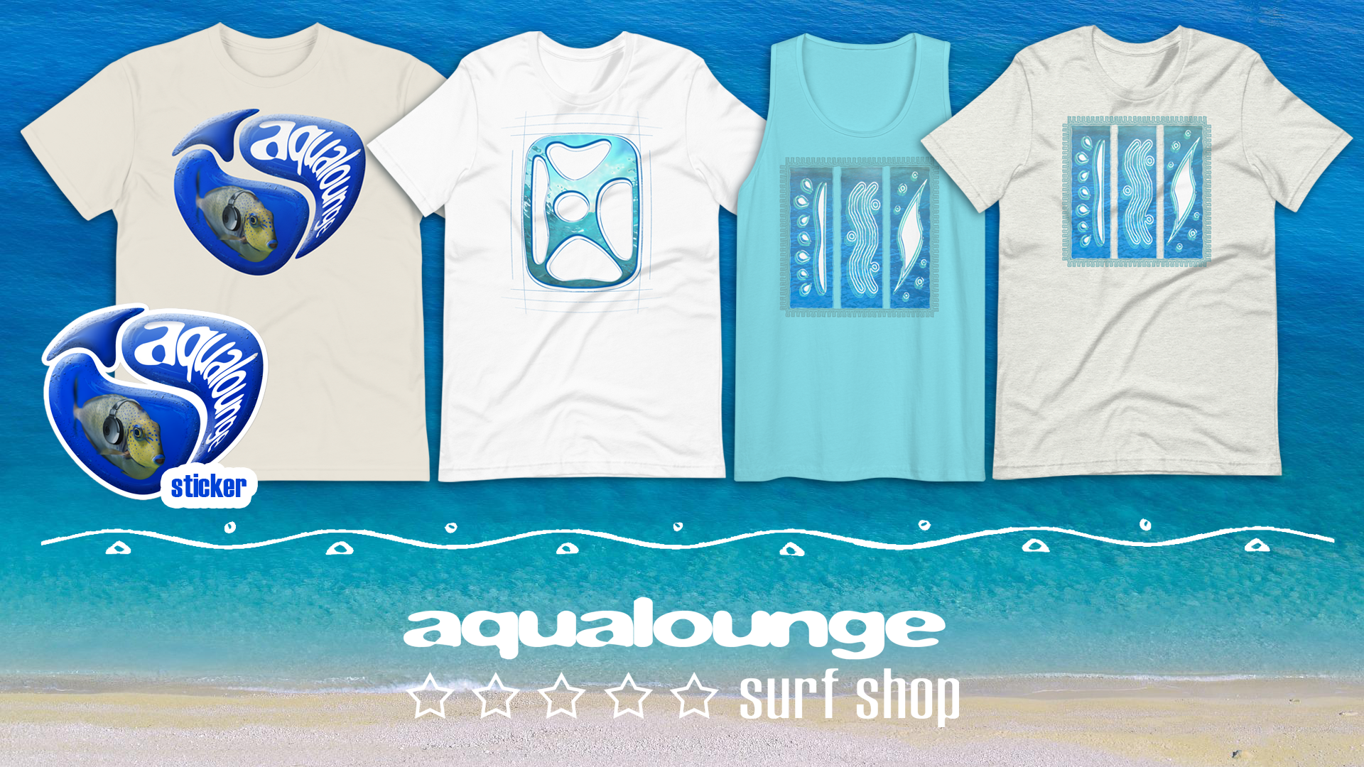 aqualounge.tv - Merch Designs